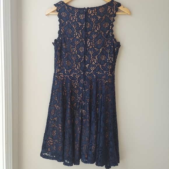 Blue Lace Dress - Picture 2 of 3